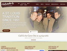 Tablet Screenshot of colombosstlouisbar.com
